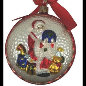🔮🌲Waterford Holiday Heirlooms Santa  Christmas Ornament 3 1-2”
